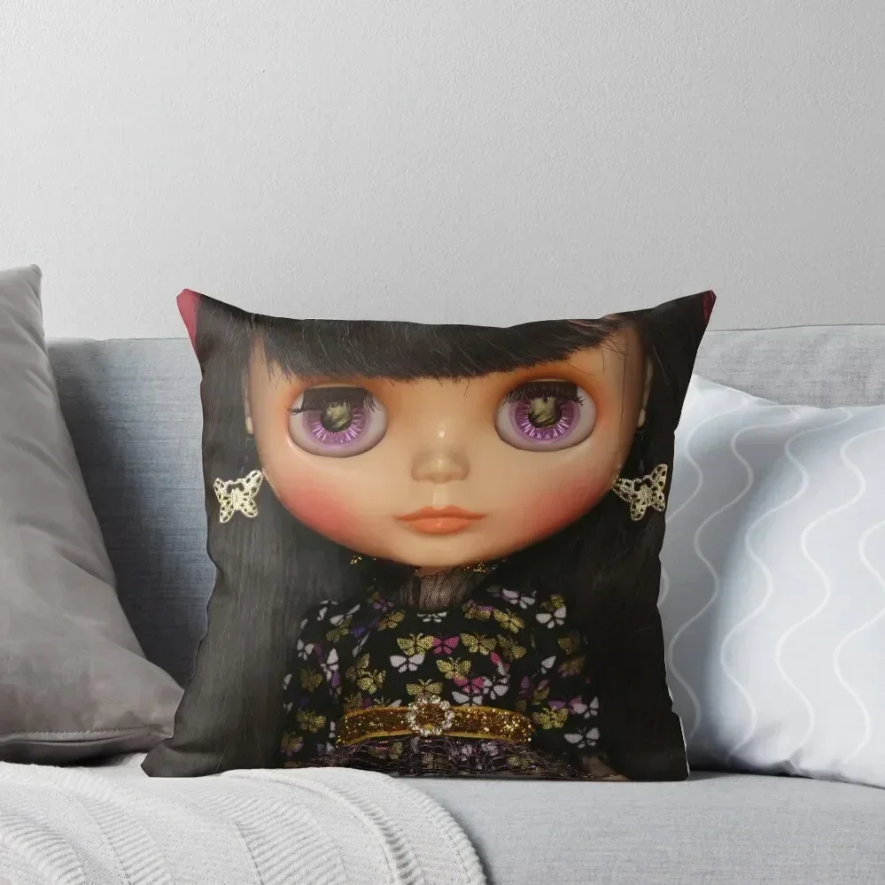 Blythe x Anna Sui wearing Kult of Kulta Throw Pillow ornamental pillows luxury sofa pillows pillow