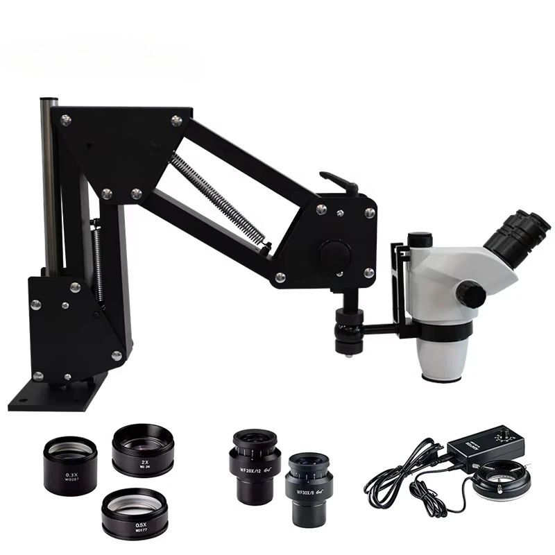 

Gem Jewelry Tools Equipment Diamond Setting Gem Zoom Microscope Machine Stand with Head Holder for Jewelry Use