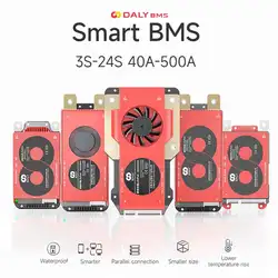 DALY Smart BMS Li-ion 13S 48V 30A con módulo Bluetooth programable y puerto BMS-inversor Solar inteligente para exteriores, dispositivo de almacenamiento de energía para el hogar, con Bluetooth, Lifepo4 4S 7S 8S 16S