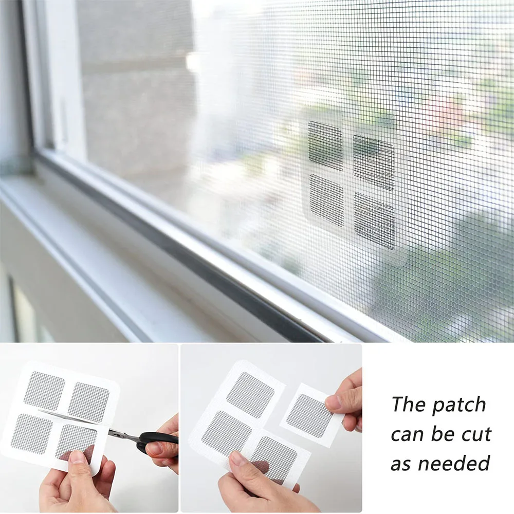 3pcs Fly Screen Window Repair Patches Adhesive Fix Net Window Home Anti Mosquito Fly Bug Insect Repair Screen Patch Stickers
