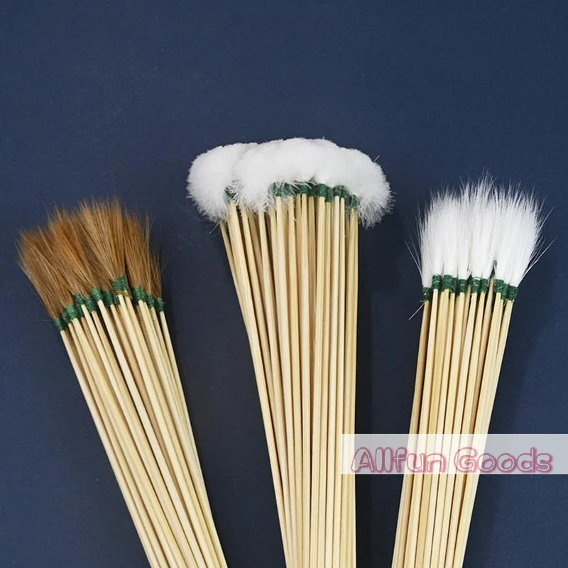 [TG835]10PCS/Set Goose Earpick Wax Remover Curette Adult Bamboo Handle Ear Dig Tools Spoon Cleaner Stick Health Care