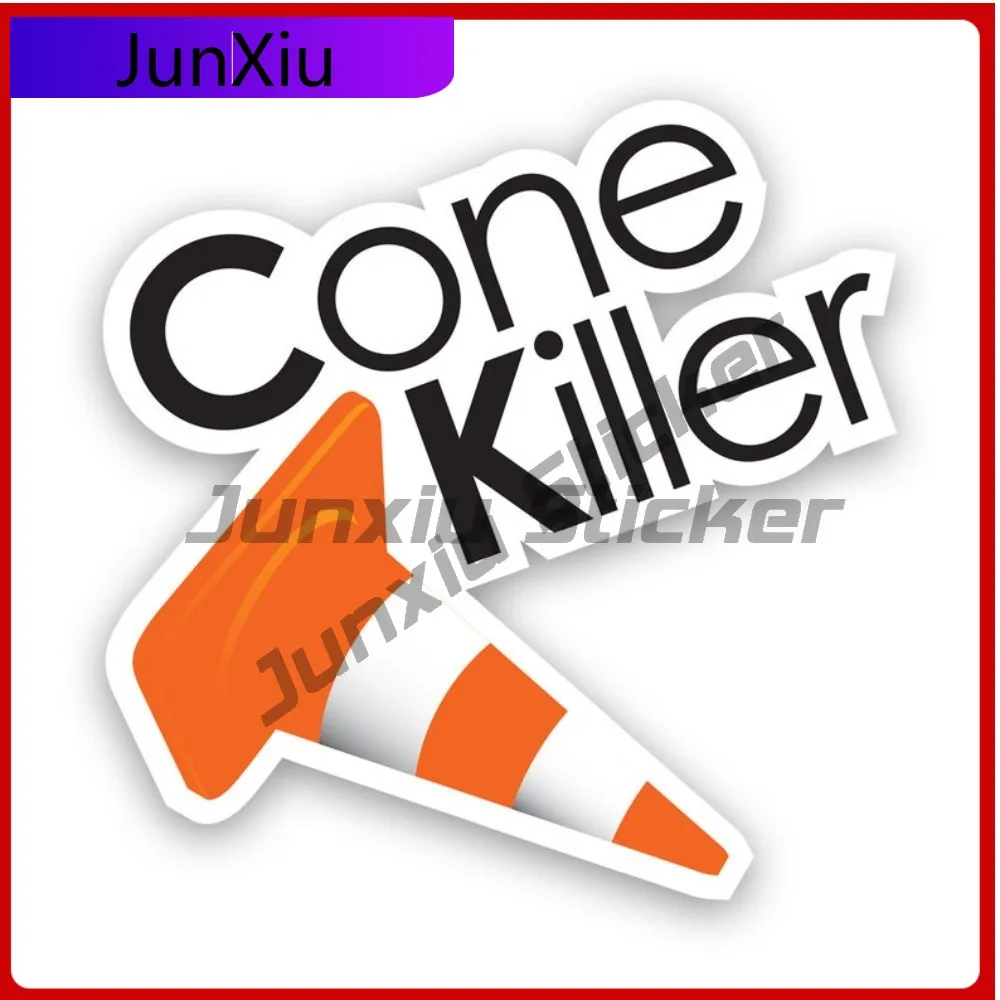 

Cone Killer Sticker Uv Protected Decals Uv Protected Drift Drifting Time Attack Road Racing Race Racer Cute Style SUV Use Wat