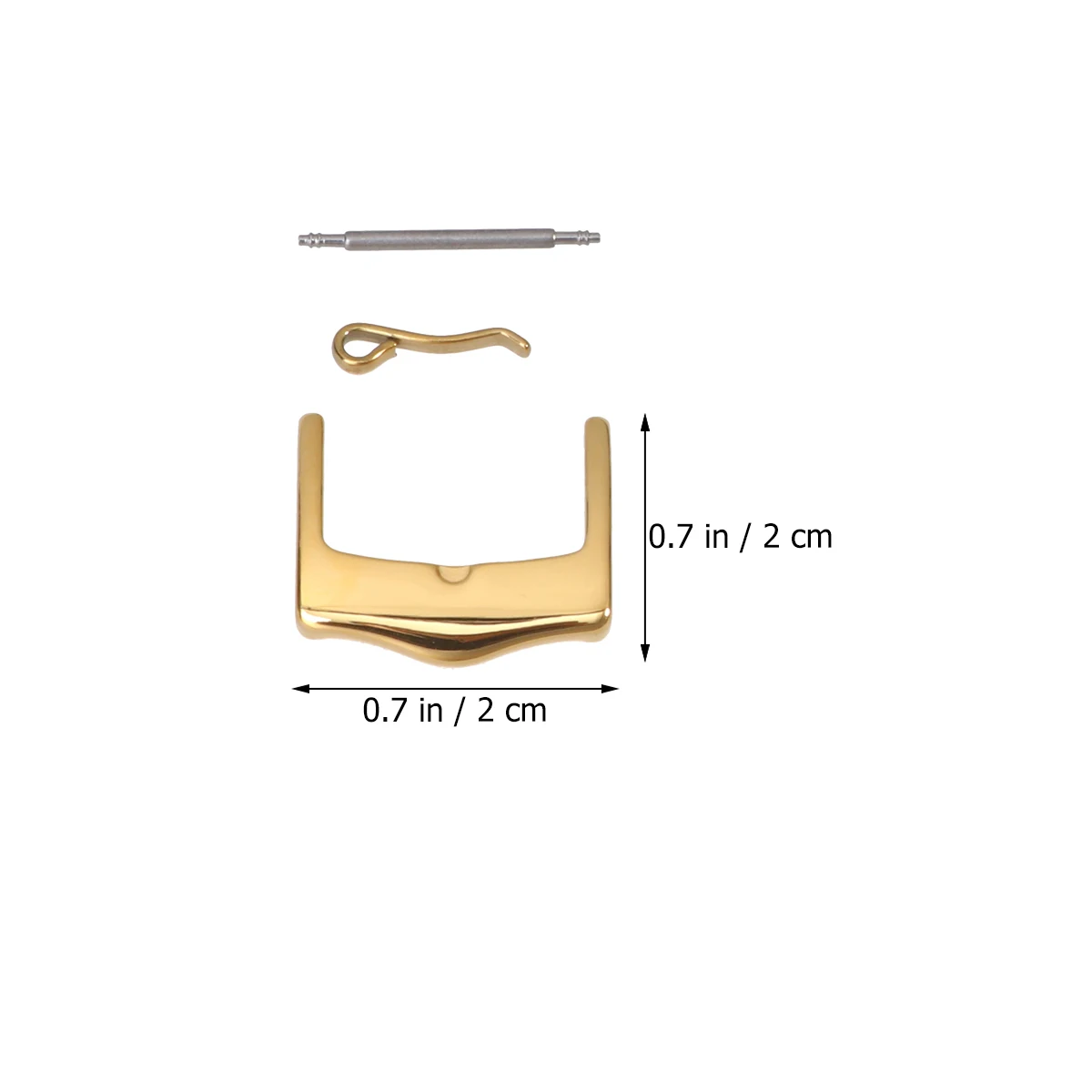 

3pcs 16Mm Stainless Steel Watch Band Buckles Universal Durable Easy Install Gift For Silicone Electronic Watchbands