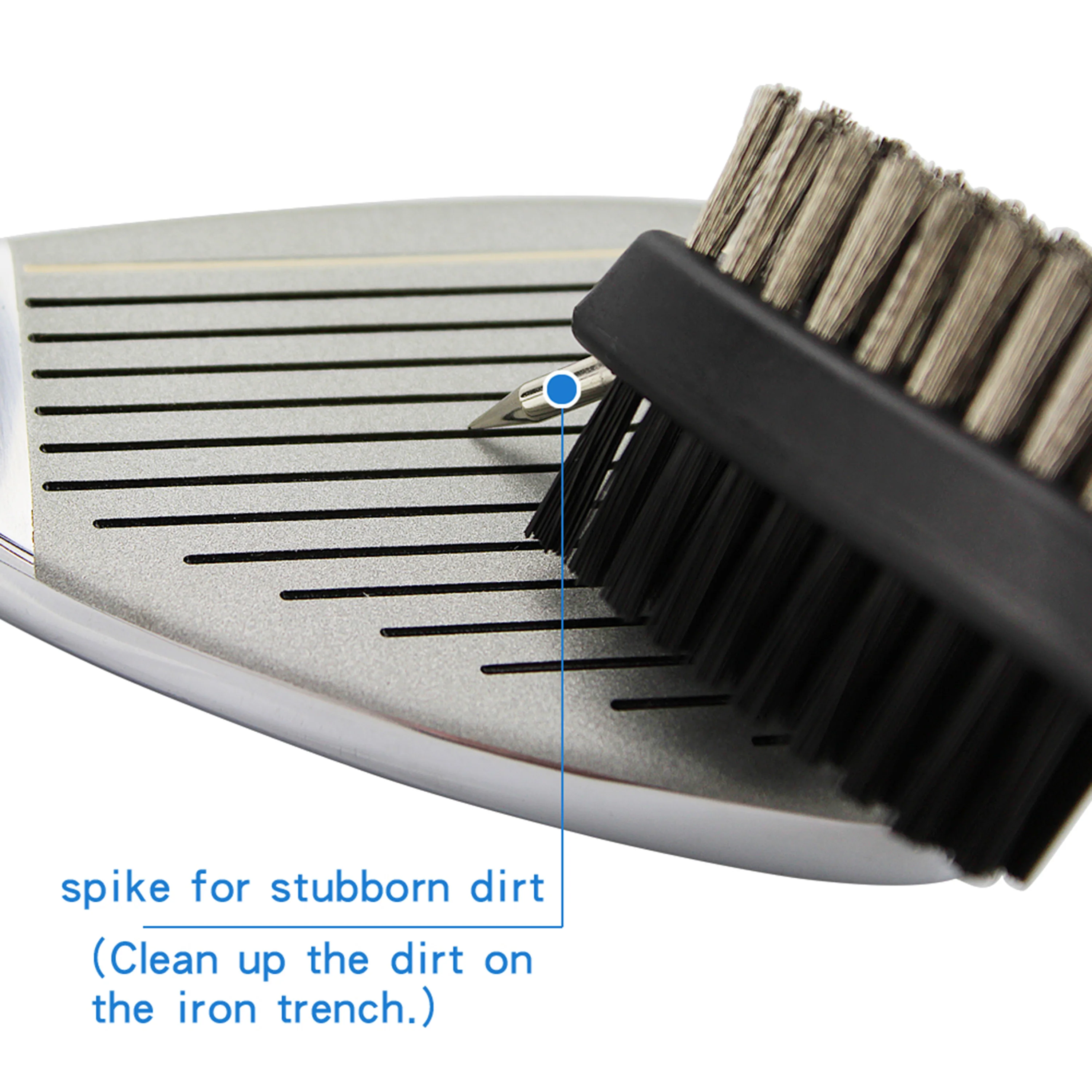 Kaiersn Golf Club Brush Groove Cleaner Połączenie magnetyczne Aluminiowy karabińczyk Lekki Stylowy Łatwe mocowanie do torby golfowej ﻿ — zdjęcie 4