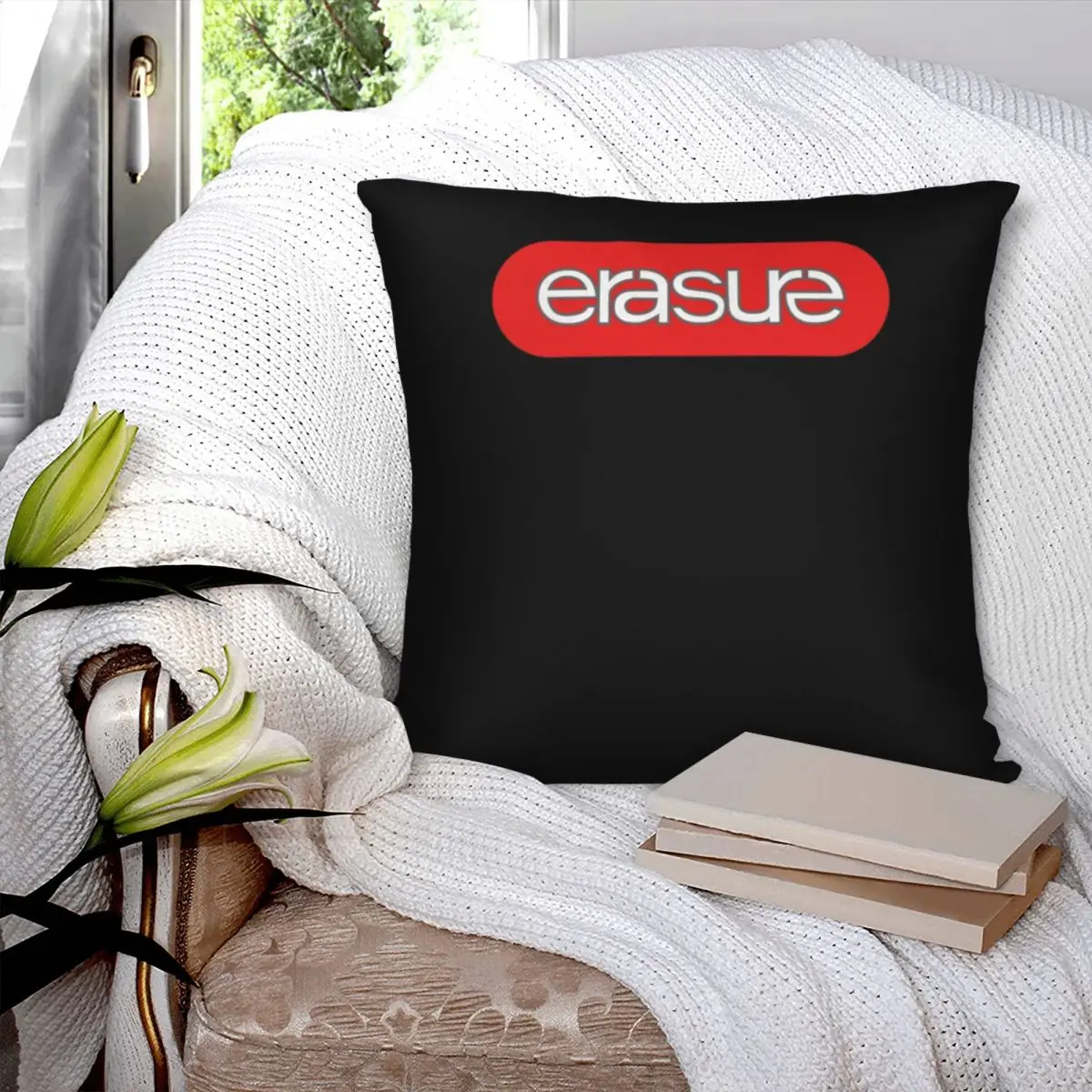 Erasure Pullover Hoodie Square Pillowcase Polyester Pillow Cover Velvet Cushion Zip Decorative Comfort Throw Pillow For Home Car