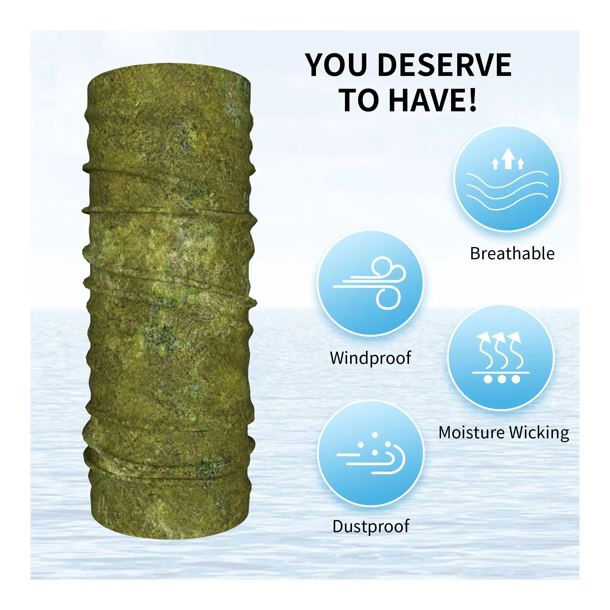 العشب Battlemat 36x36 باندانا الرقبة الجراب قناع مطبوع وشاح دافئ بالاكلافا الدراجات للرجال النساء الكبار تنفس