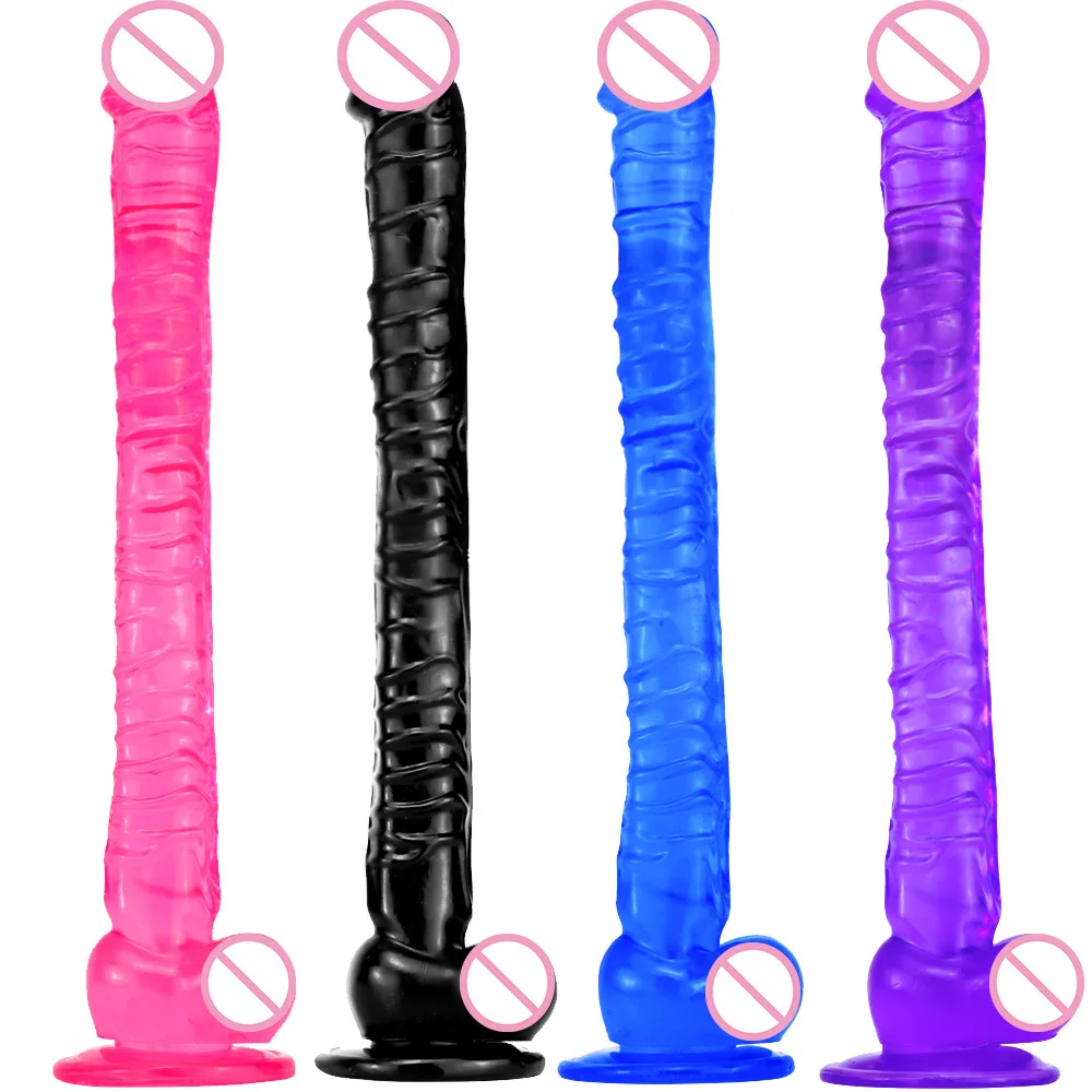 

16.52Inch Extra Long Realistic Dildo with Strong Suction Cup Flexible colorful Dildos for Women Anal G-spot Sex Toys for Couple