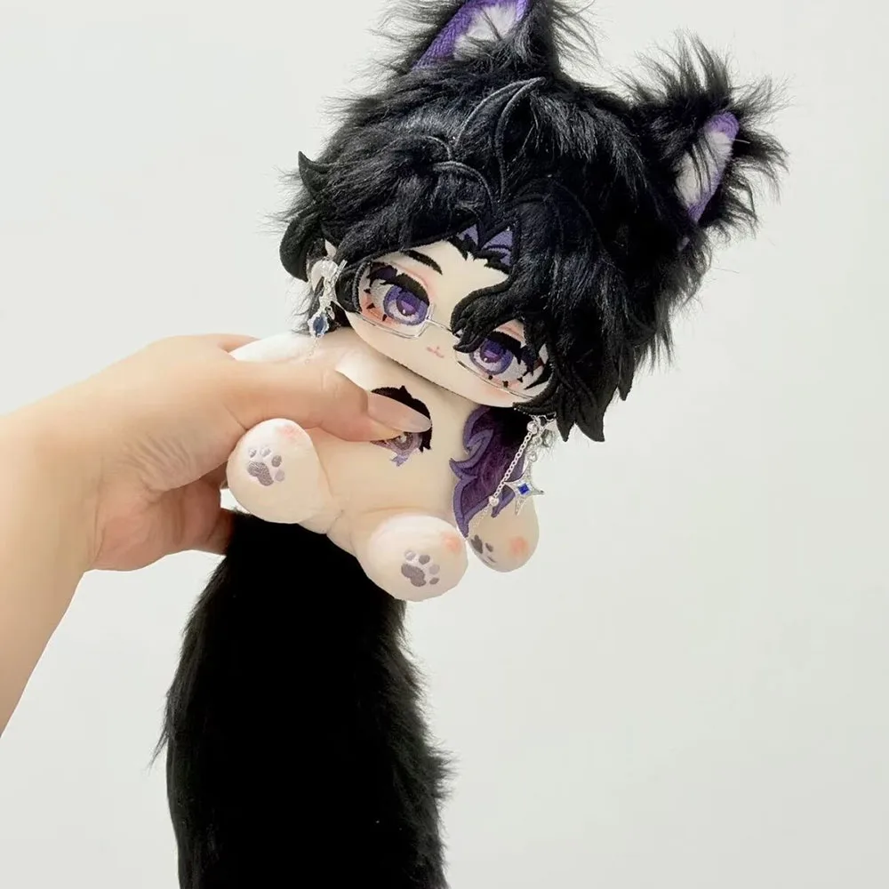 20cm Genshin Impact Pantalone Plüschpuppe mit Ohren und Schwanz DIY Game Regrator Plüschtier Gefülltes Spielzeug Freund Fan Geburtstag Weihnachtsgeschenk