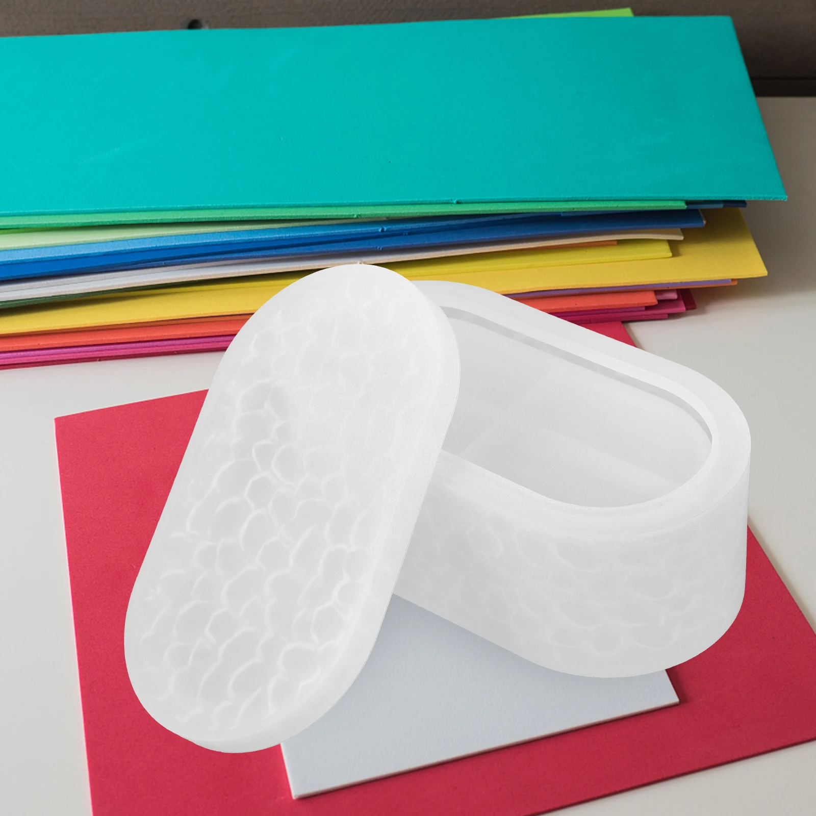 

Jewelry Silicone Crafts Resin Jewelry Box Making Mold Diy Storage Box Mold Durable Flexible Easy Demold