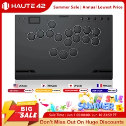 Haute42 M Gen2 Aluminium Alloy Hitbox Leverless Controller Stickless Arcade Stick For PC/Ps4 /Ps5 Hitbox Fighting Controller