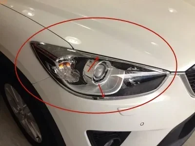 For Mazda CX-5 2013-2016 Headlight decoration frame Front and rear fog lights decorative frame Scratch-resistant Car styling