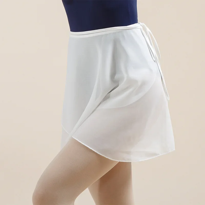 Балетная юбка для взрослых, шифоновая танцевальная юбка для женщин, длинная балетная пачка с регулируемой пряжкой, танцевальная одежда для балерины