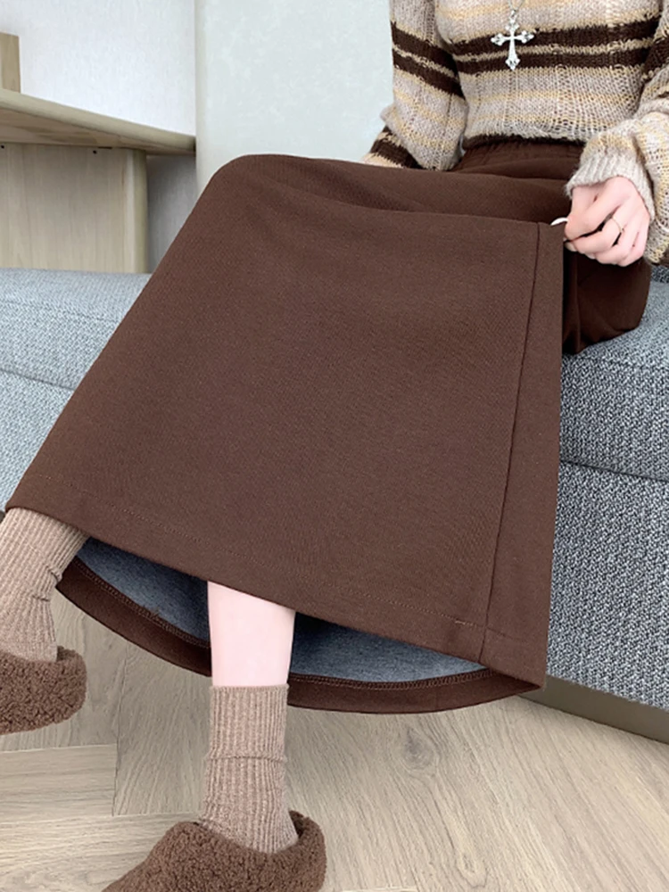 

Ретро-юбка из шерсти с подкладкой, фасон «русалка», женская, с завышенной талией, облегающая, силуэт А-силуэт, для осени и зимы