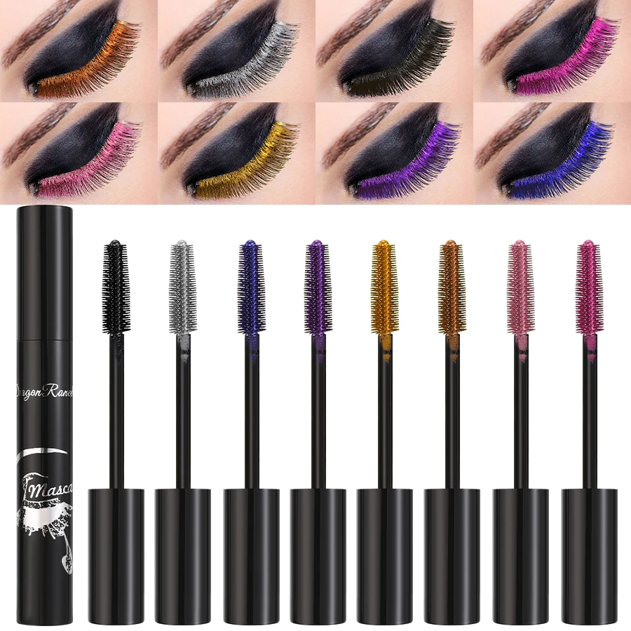 Colorful Mascara, Long-Lasting, Waterproof, Non-Smudged, Lightweight, Smooth, Easy to Color, Thick, Slender, Thick and Elongated