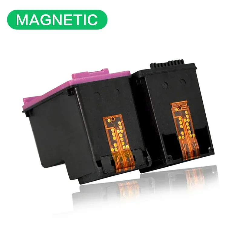 2pcs 61 Magnetic Compatible Ink Cartridge for HP61 for Deskjet 1000 1050 1055 2000 2050 2512 3000 J110a J210a J310a Printer