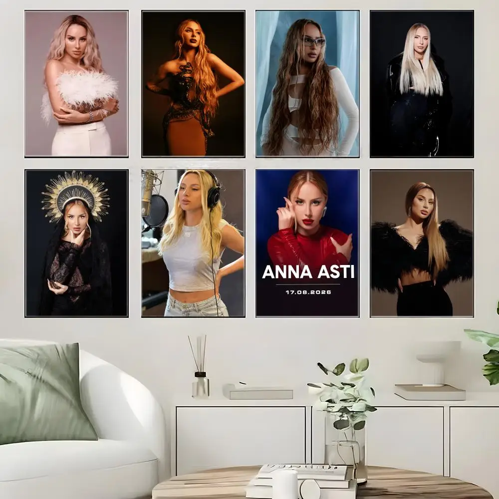 Pop Dance A-ANNA ASTI Poster  Self-adhesive Art Waterproof Paper Sticker Coffee House Bar Room Wall Decor