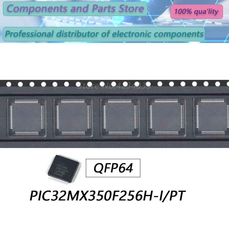 1PCS PIC32MX350F256H-I/PT PIC32MX350F256H PIC32MX350F2 QFP64  New original stock