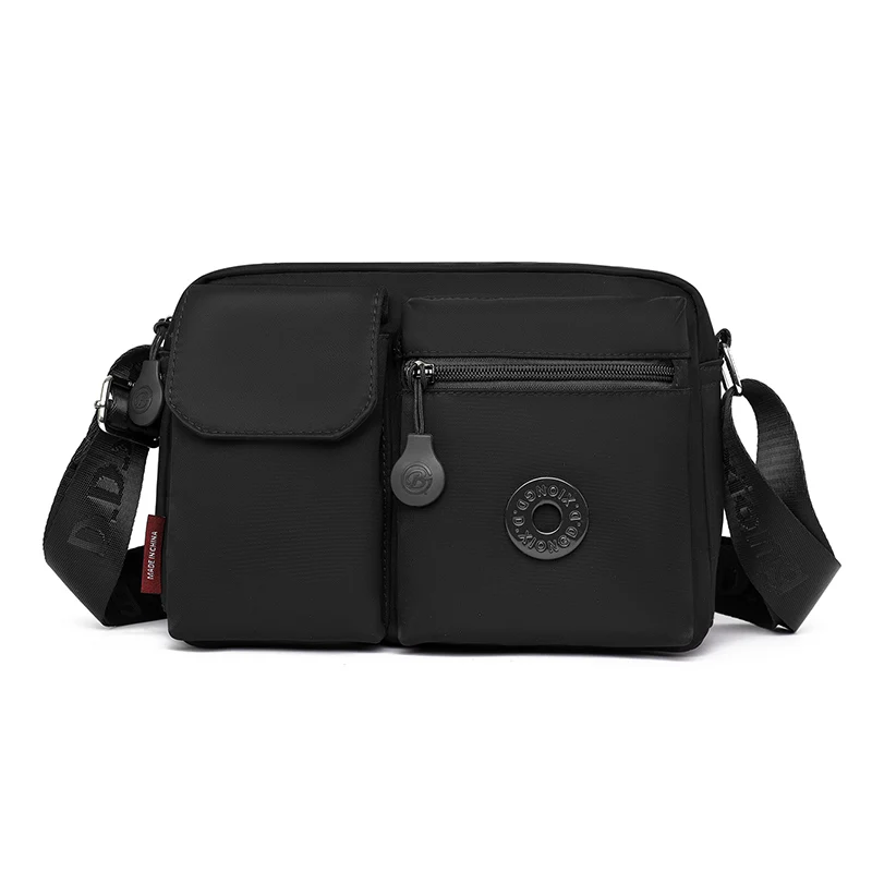 Anti-Theft Nylon Crossbody Bag Lightweight Multi-Layer Travel Shoulder Bags Handbag for Women Casual Purse for Mom Tote Purse