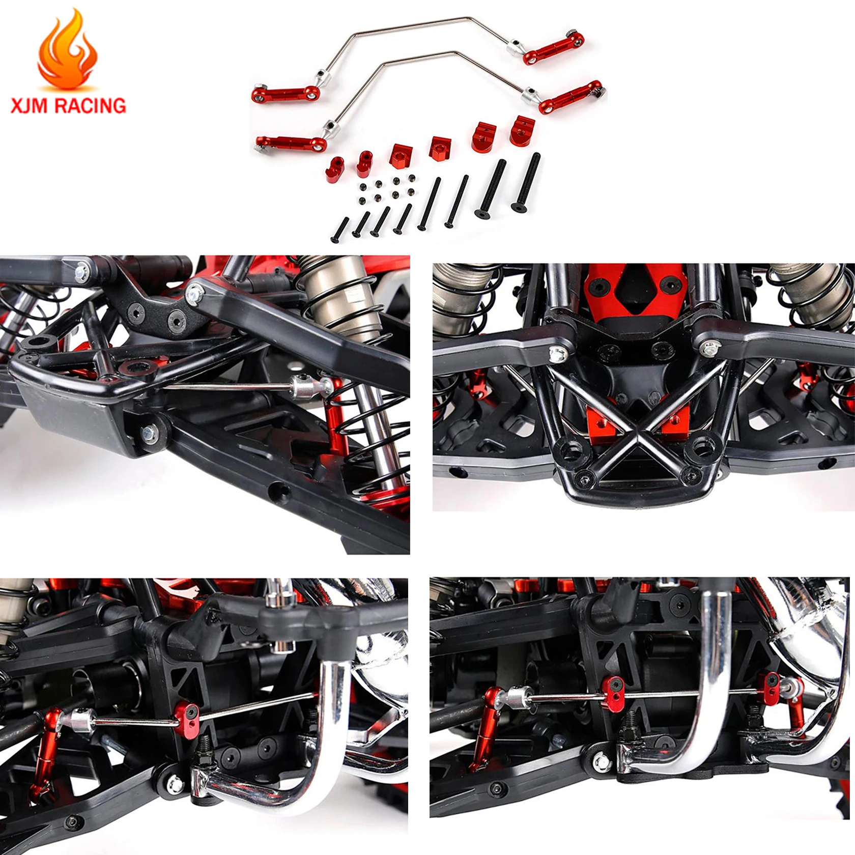 1/5 HPI Rofun Rovan King Motor BAJA 5B 5T 5SC SS トラック RCカー レーシングパーツ用 スウェイバーキットまたはバランスバー固定バックルセット