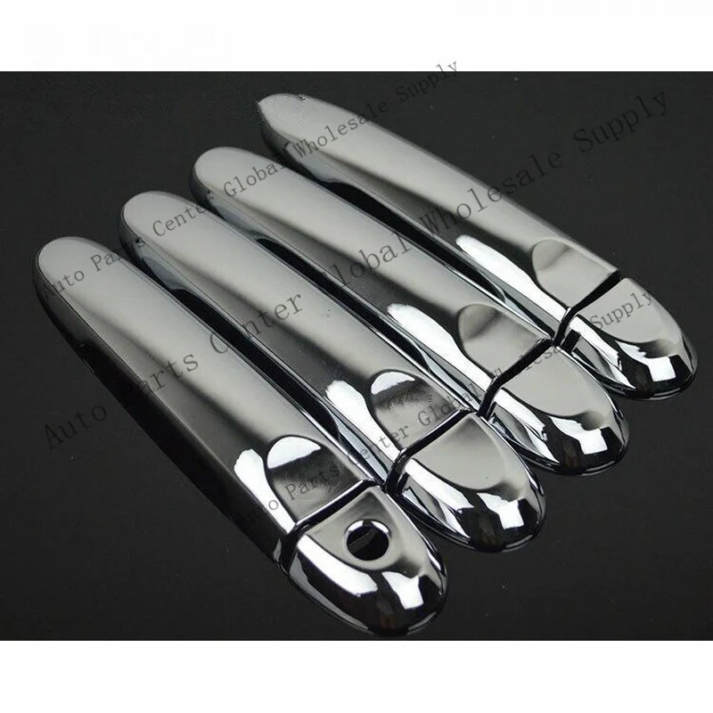 L+ Chrome Car Door Handle Panel Cover Trim For Nissan Almera Sunny March Micra Note