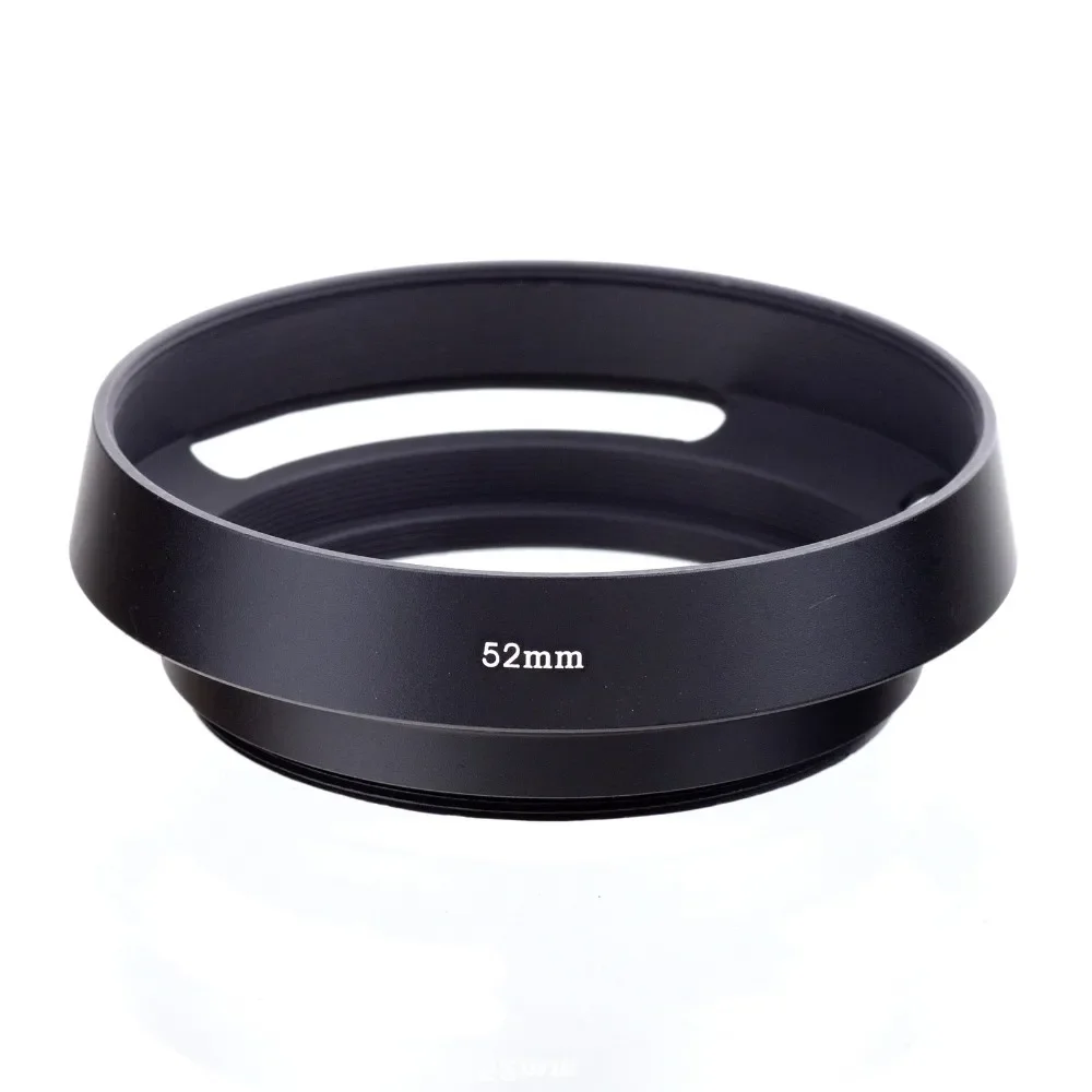 Metal Vented Lens Hood 49mm 52mm 58mm 55mm 62mm 67mm 72mm 77mm 82mm Screw-in Lente Protect