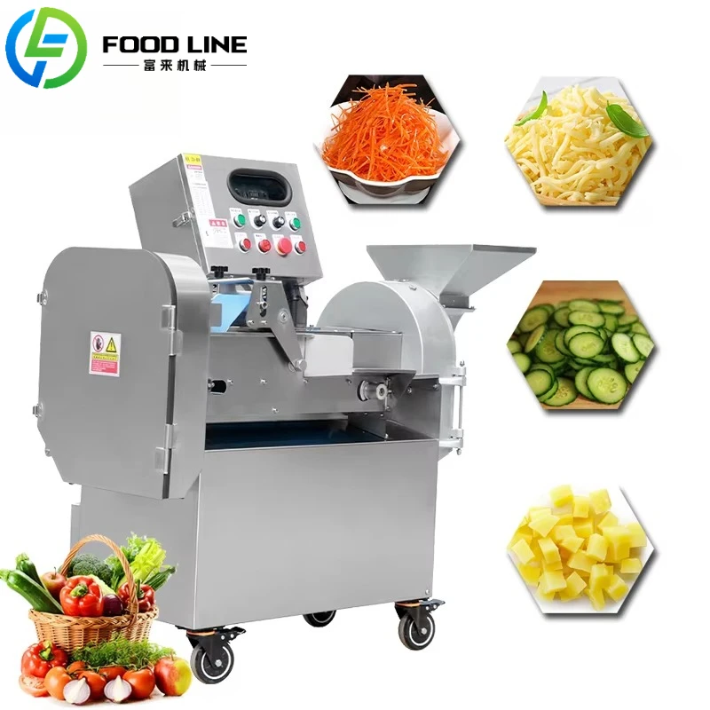 Customized Electric Multifunction Vegetable Chopper Vegetable Fruit Carrot Dicing Machine Carrot Slicer Potato Cutting Machine