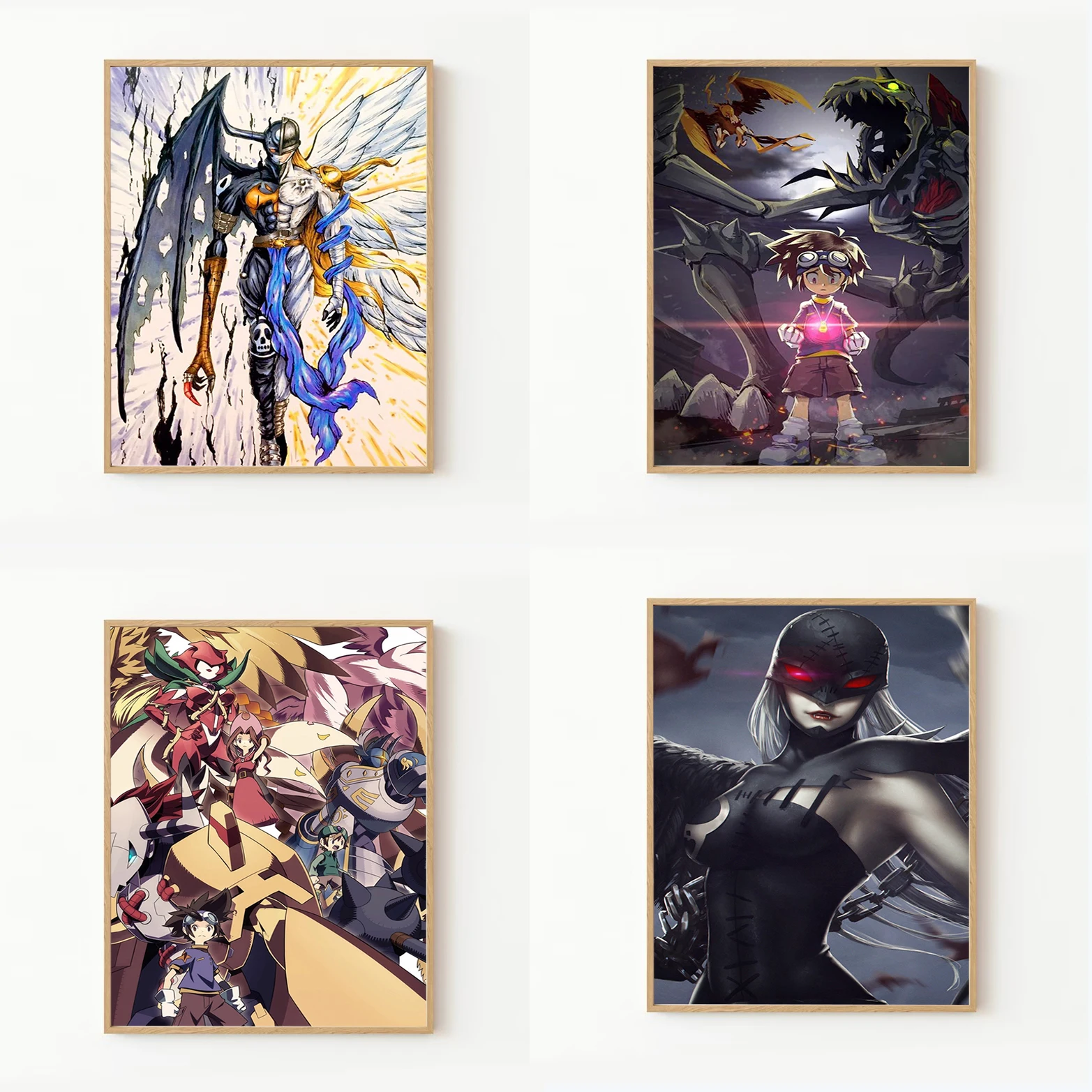 Decoration Home Decorations Digimon Posters for Wall Decoration Painting on Canvas Decorative Paintings Wall Decor Anime Poster