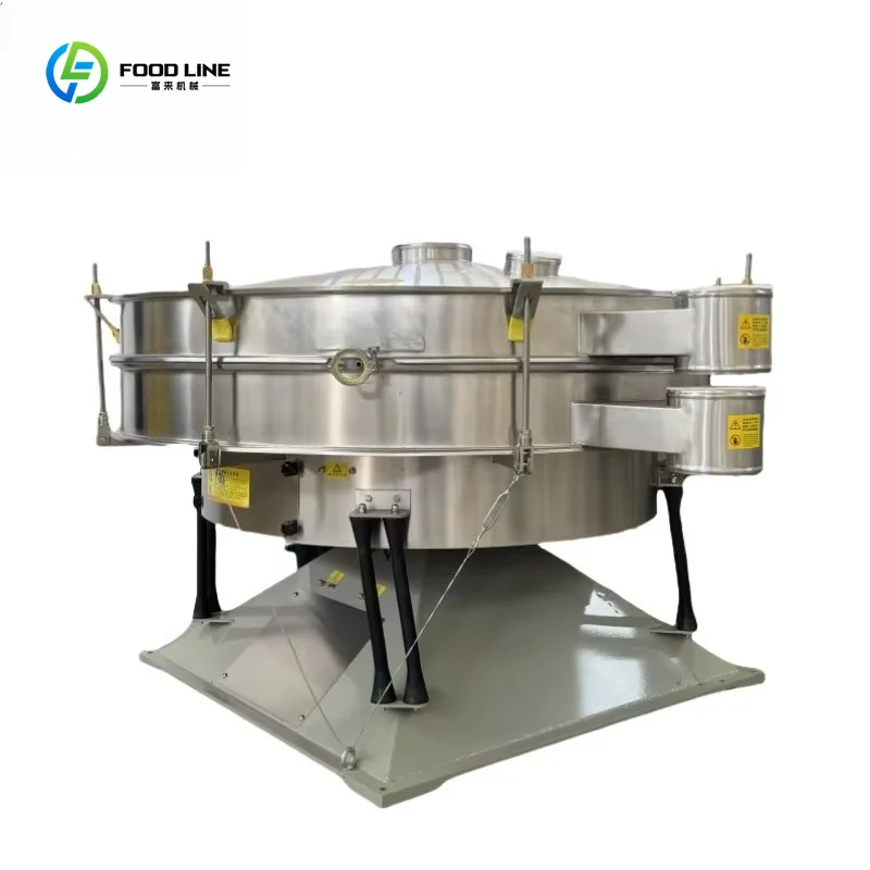 Large Capacity Circular Vibratory Sieve Sugar Salt Powder Tumbler Screening Machine Commercial OEM Customized