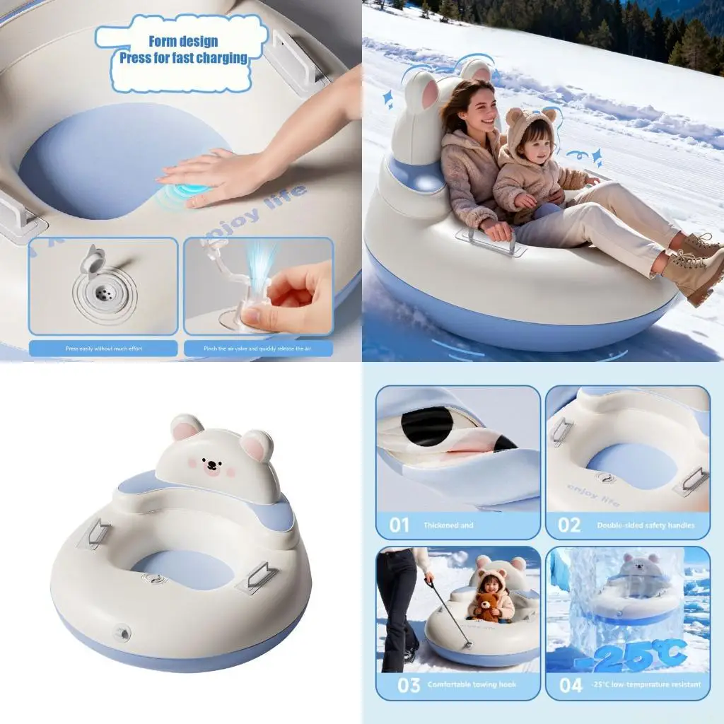 

Текстурированный М5ТК противоскользящий раздувной диск на санках для быстрой инфляции активного отдыха на свежем воздухе