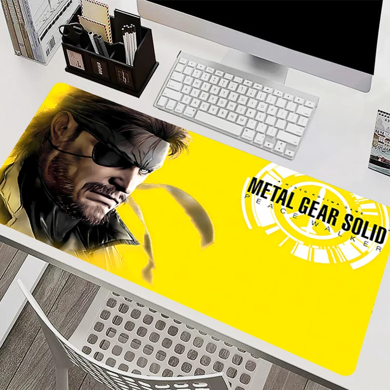 Large E-sports Mouse Pad M-metal Gear Solid Gaming Desk Mat Anime Carpet Laptop Accessories Non-Slip Competitive Gamer Mousepad