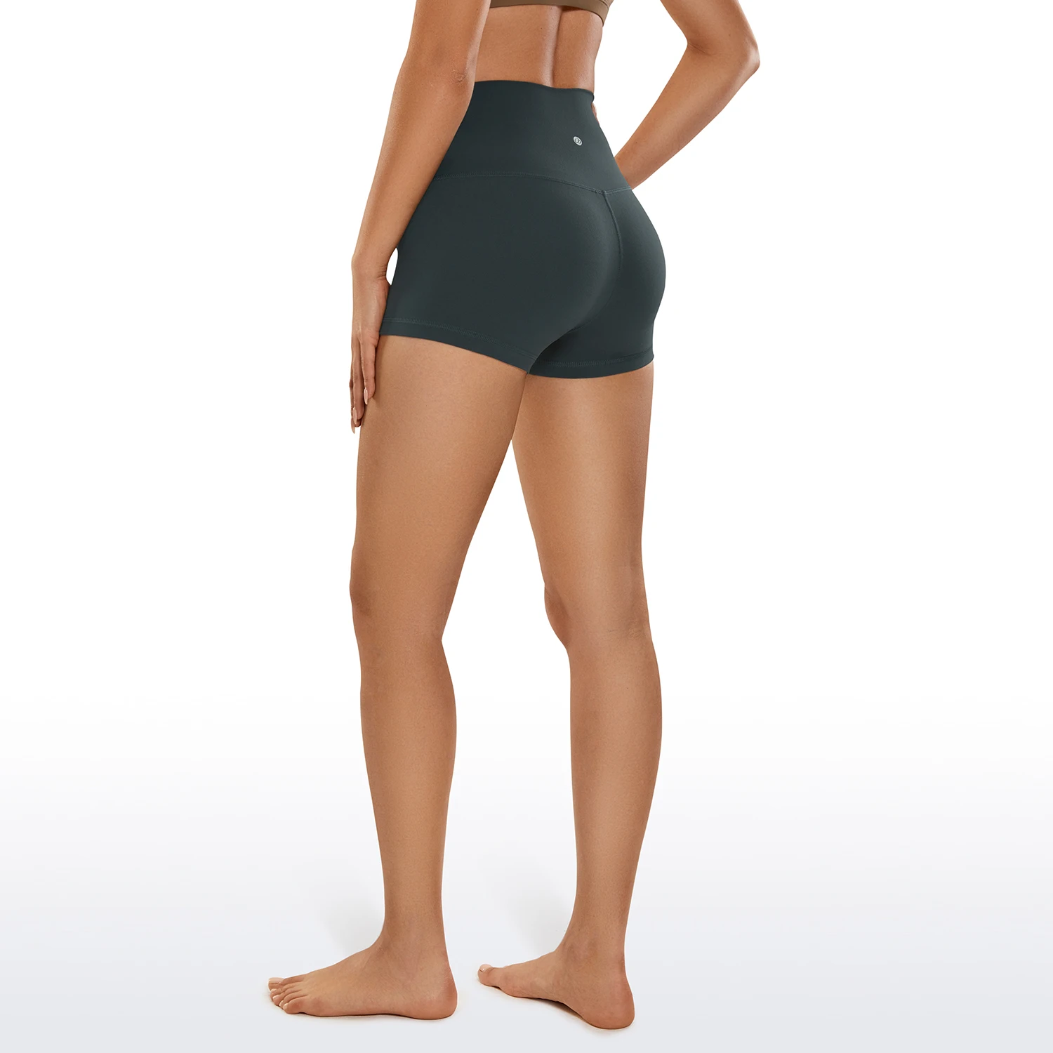 CRZ YOGA Womens Butterluxe Biker Shorts 2.5 Inches - High Waisted Yoga Workout Running Volleyball Spandex Booty Shorts