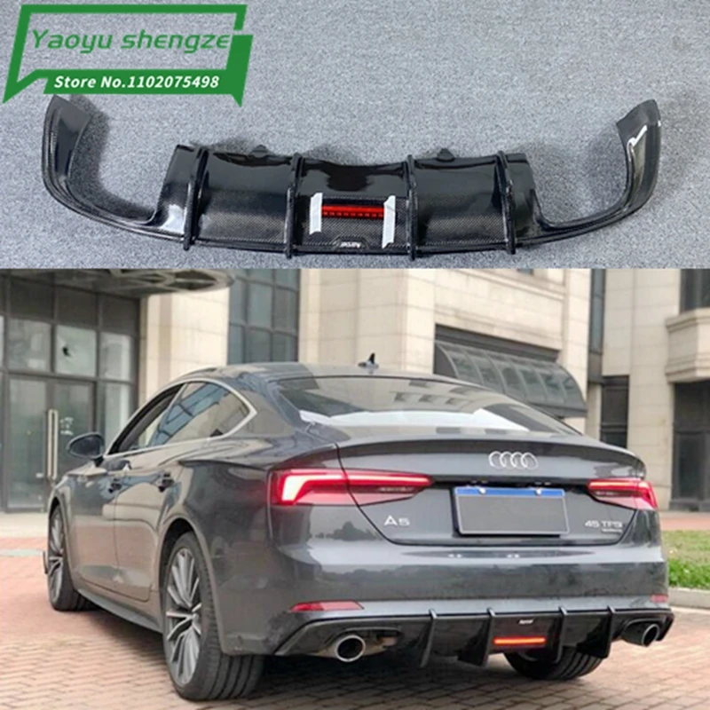 

Carbon Fiber Rear Lip Spoiler For Audi A5 S5 B9 2017 2018 2019 2020 High Quality Bumper Diffuser Auto Accessories