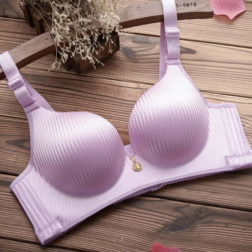 Casual Steamed Bread Cup Thicken Padded Bra Seamless Breast Lingerie Wireless Bra Women Underwear Intimates Push Up Bras Women