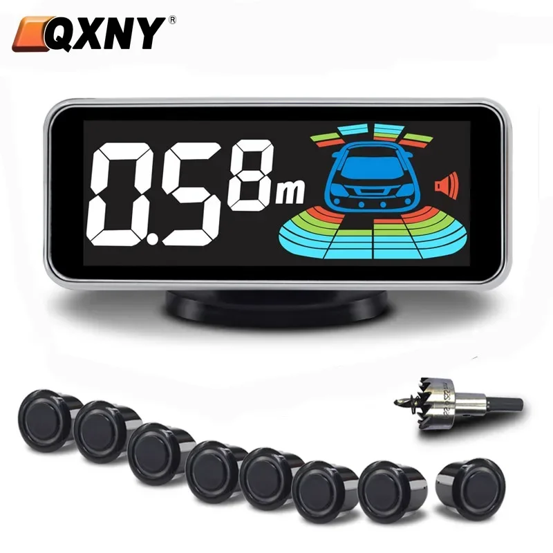 

Parktronic 8-комплект парковочных датчиков, резервная радарная система заднего и переднего вида, ультразвуковое обнаружение расстояния для автомобиля Vechil