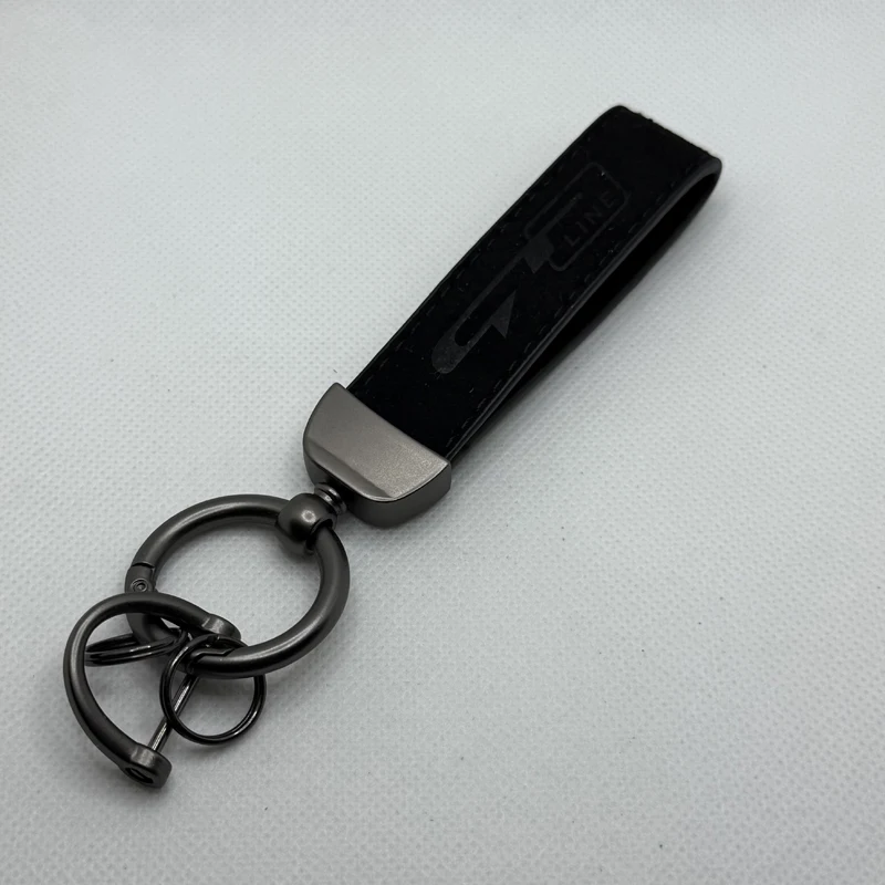 LLavero de cuero de gamuza de alta calidad para GT LINE Sportage Picanto K5 K3 Stonic, accesorios de llavero de cuero de moda