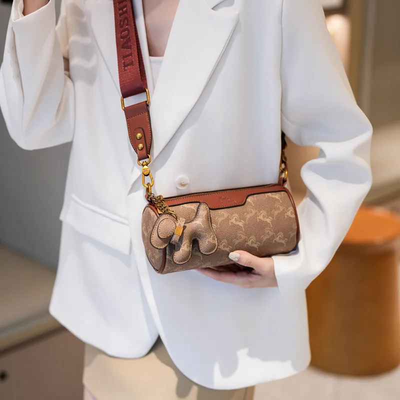 

Мини-сумка Boston с принтом 202, женская роскошная сумка через плечо, через плечо «день-ночь», повседневная сумка на ремне, минималистичная кожаная сумка