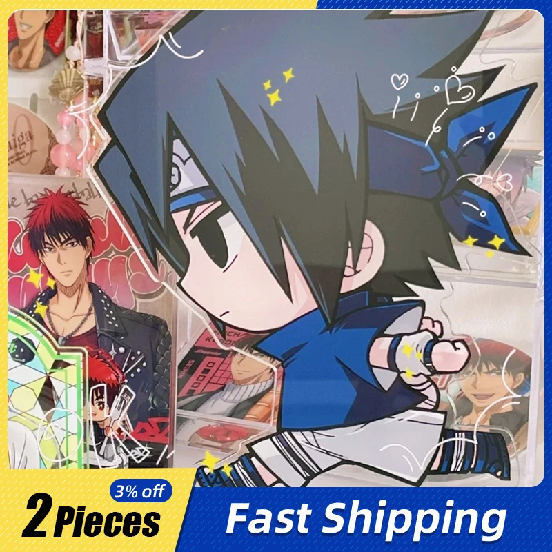 

10cm/3.93in Acrylic NARUTO Standing Plates Sasuke Anime Peripherals Kawaii Cartoon Desk Ornaments Collectible Holiday Gifts Toys