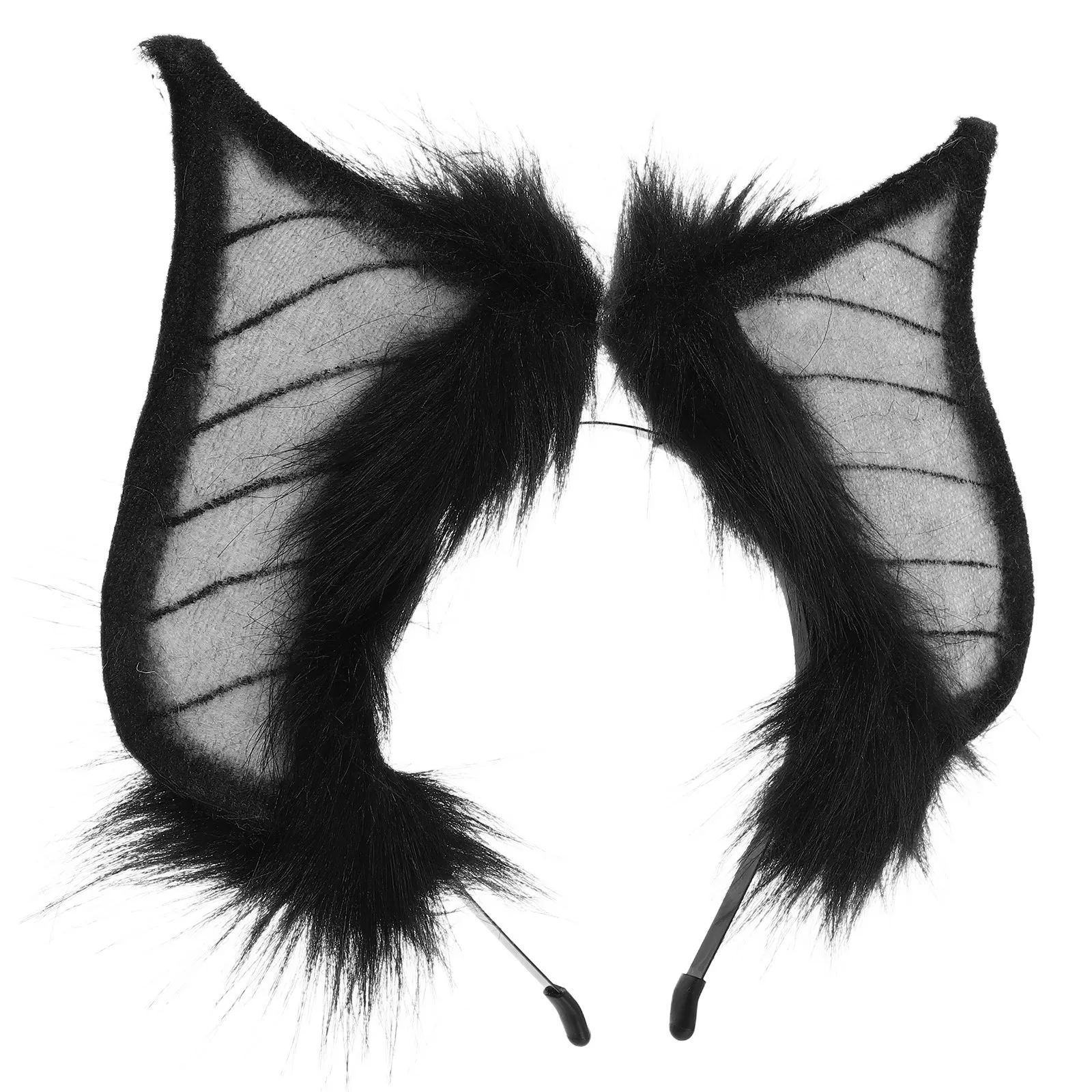 

Реалистичные уши летучей мыши для Хэллоуина, повязка на голову, аксессуар для костюма, реквизит для фотосессий, для женщин