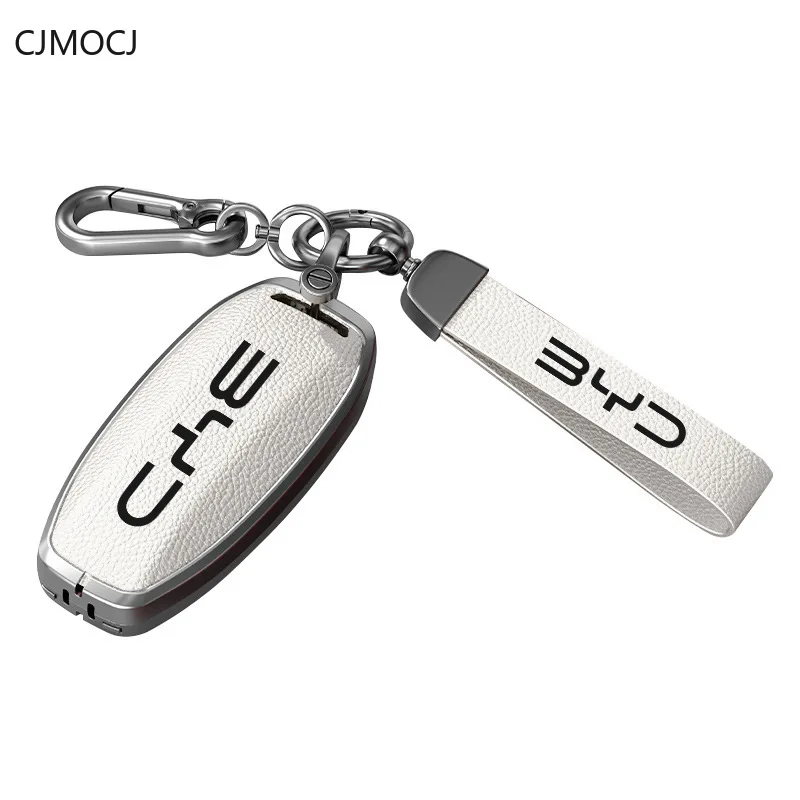 

Чехол для ключей из цинкового сплава для BYD Han/Song Pro/Tang DM/Qin Pro/Song Max, прочный металлический защитный корпус для ключей с брелоком