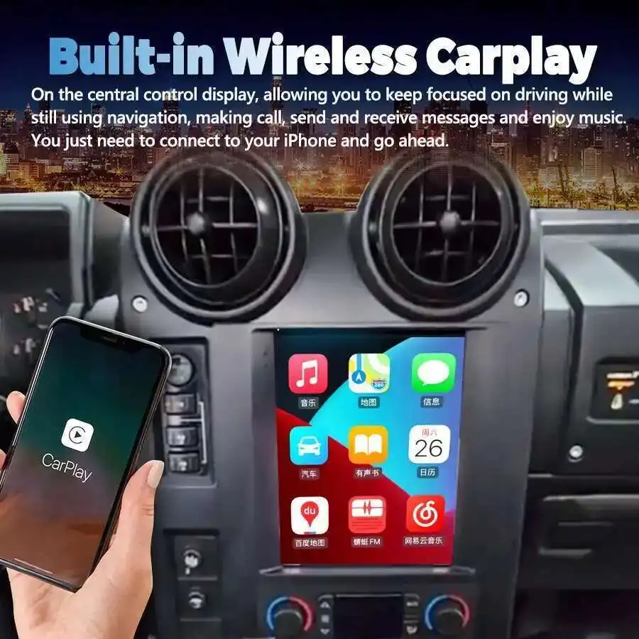 GPS Navi Auto Bluetooth Radio samochodowe dla Hummer H2 2002 - 2009 Android 14 Multimedialny odtwarzacz wideo Radio Stereo Head Unit Carplay
