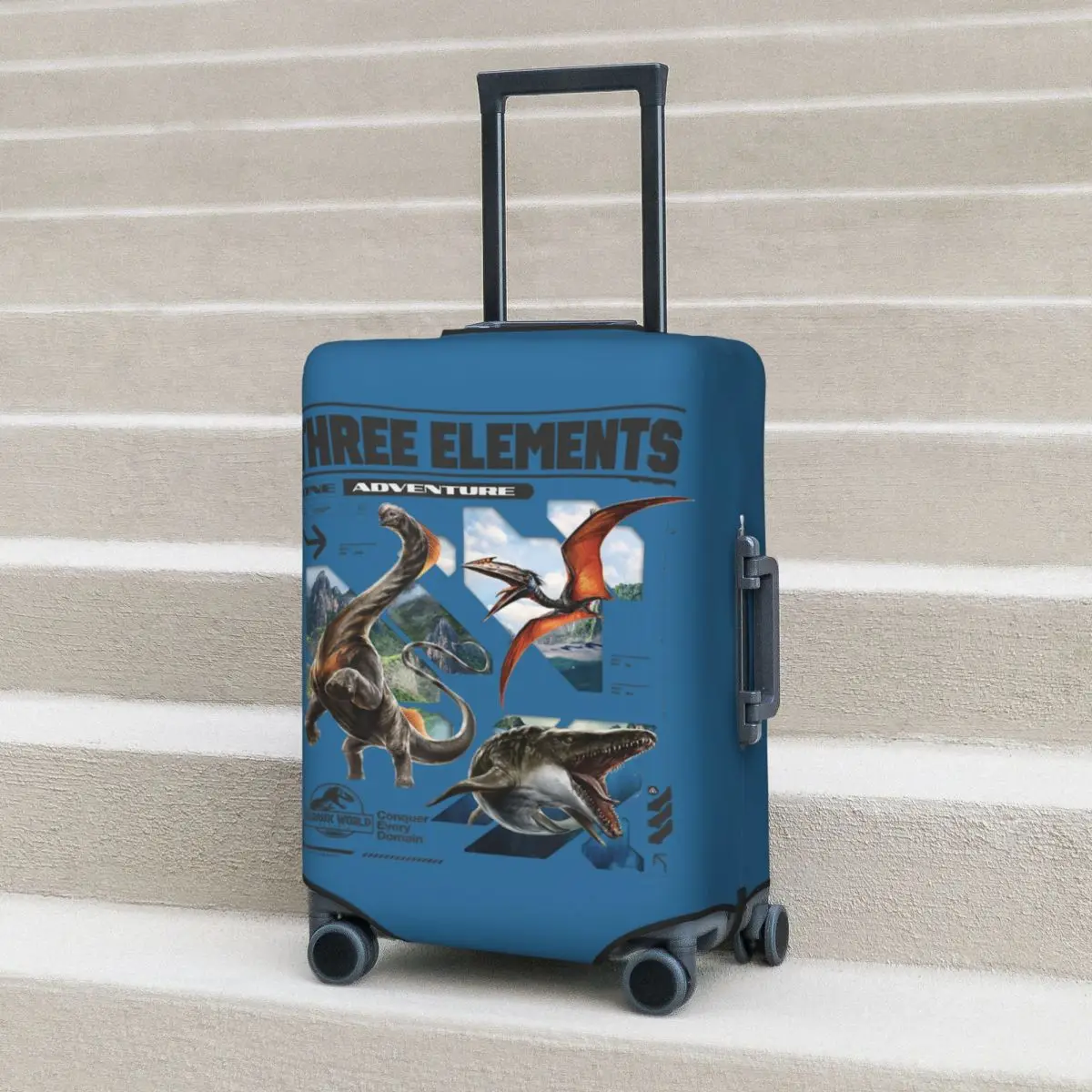 

Jurassic World Rebirth Three Elements One Adventure Suitcase Cover Fun Cruise Trip Protection Luggage Supplies Holiday