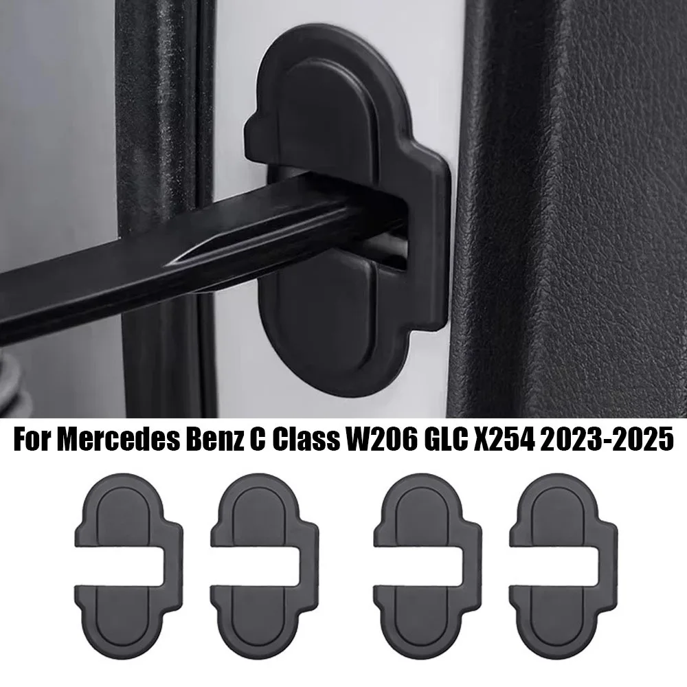 Car Door Limiter Protective Cover Door Lock Buckle For Mercedes Benz C Class W206 GLC X254 2023-2025 Interior Accessories