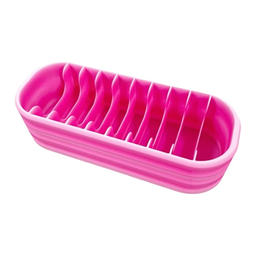 

10 Grids Diamond Packets Storage Box Portable Individual Slots Bags Storage Rack Gradient Color Space Saving