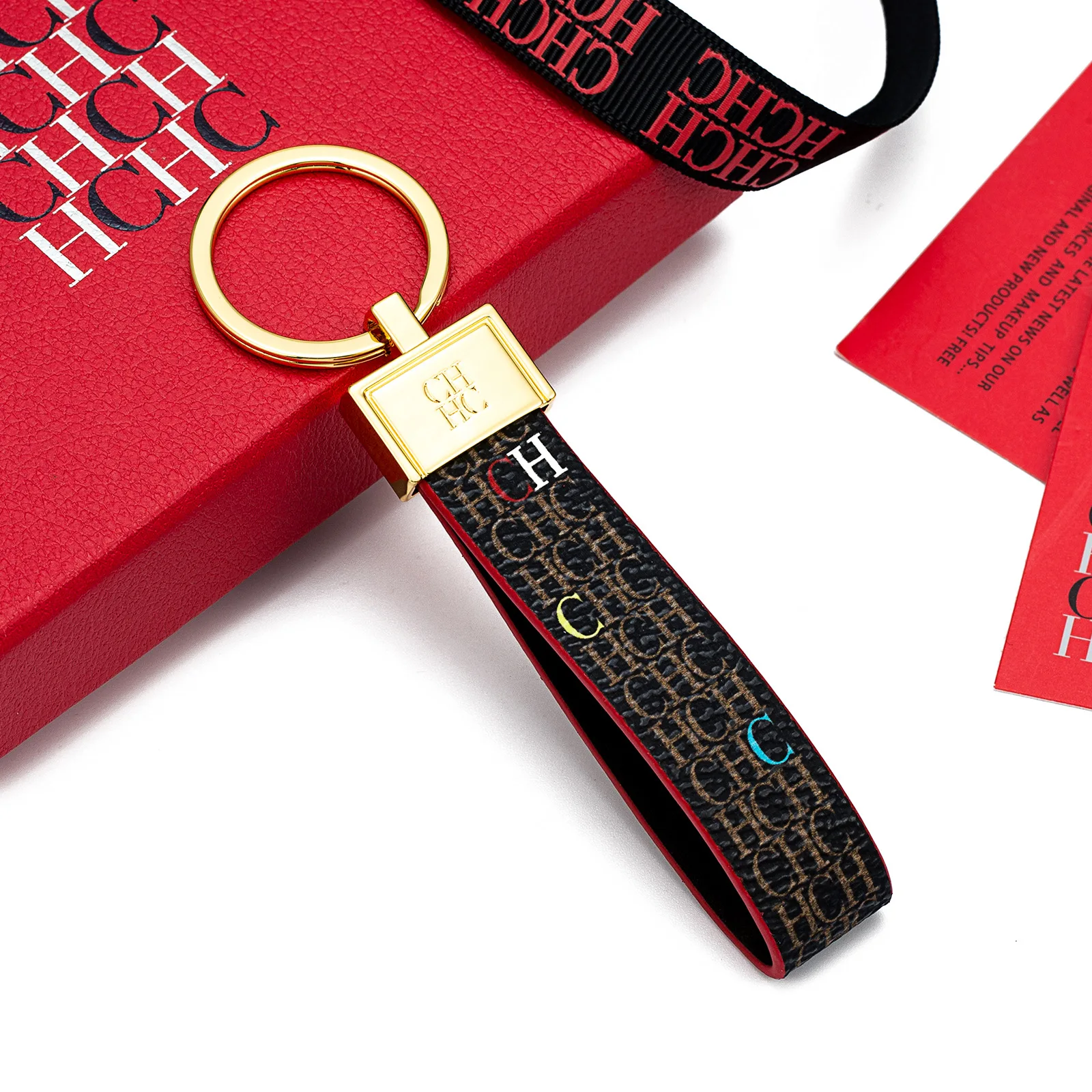 ضوء فاخر نمط كارولينا هيريرا نمط المد العلامة التجارية المفاتيح الفاخرة المفاتيح قلادة #5