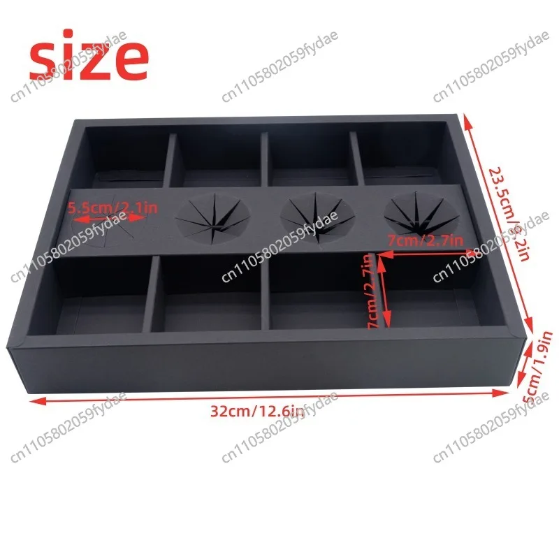 Food Display Box Takeaway Brunch Packaging Grazing Box with Divider Snack Candy White Paper Remove Container Food Box