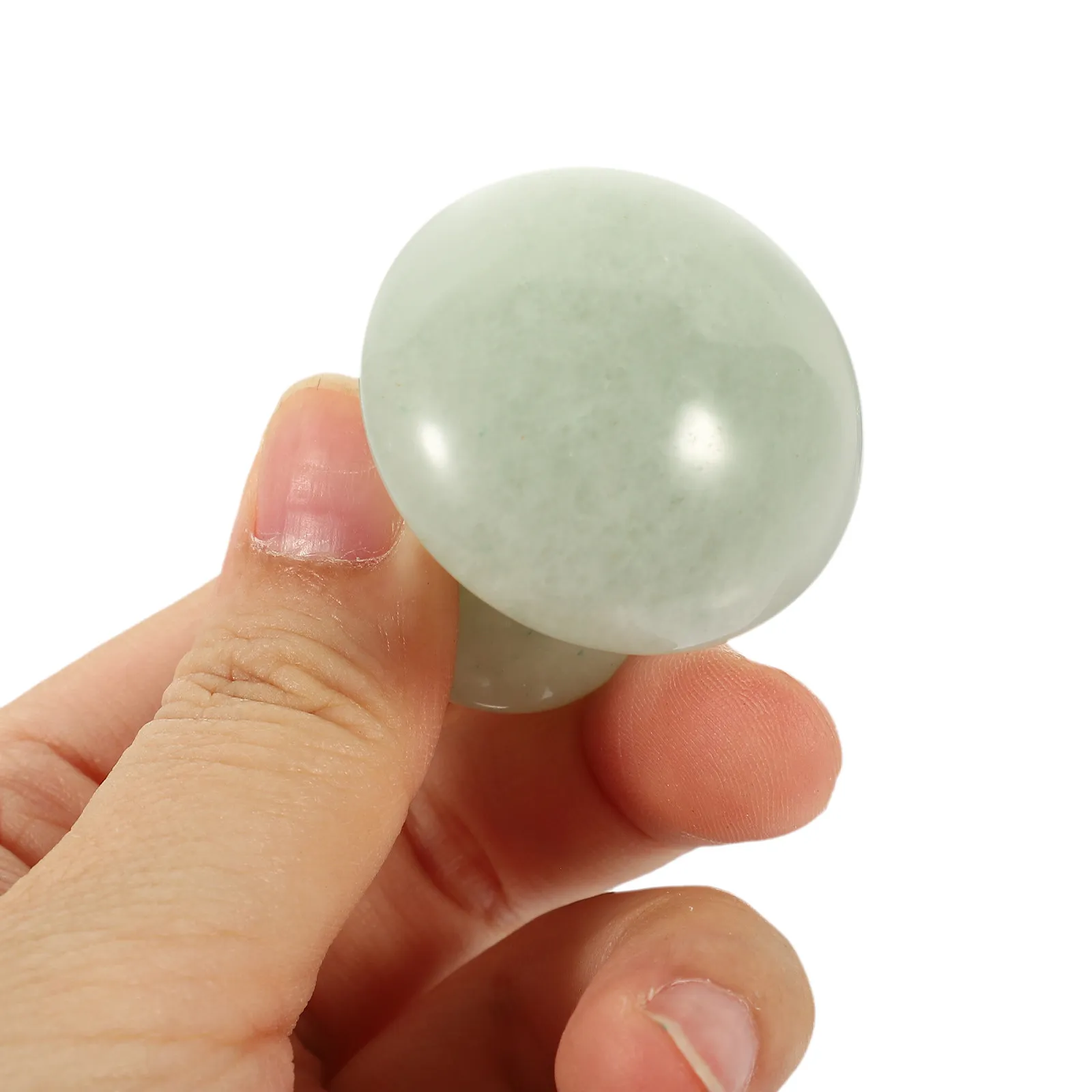 

1Pcs Mushroom Shaped Gua Sha Massager Green Facial Scraping Tool Face Massage Roller Ball Manual Massager Body Relaxation Tool