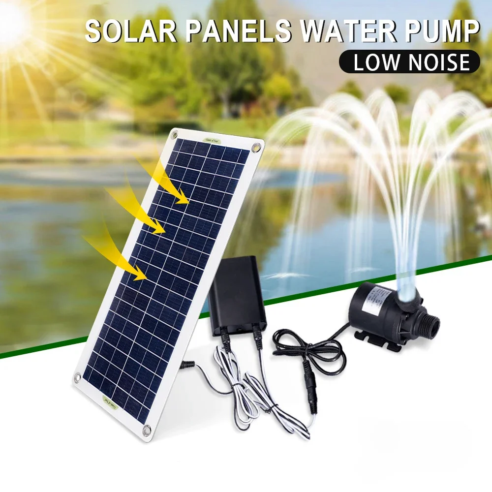 Imagem -02 - Painel Solar com Controlador Bomba de Água Cabo de Conexão Abs Equipamento Eletrônico ao ar Livre Kits de Carregamento dc 12v 100w 800l h