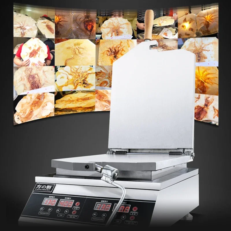 FC-SF11 Fossil Pancake Machine Commercial Octopus Scallop Machine 2400W Seafood Pancake Machine Korean snacks
