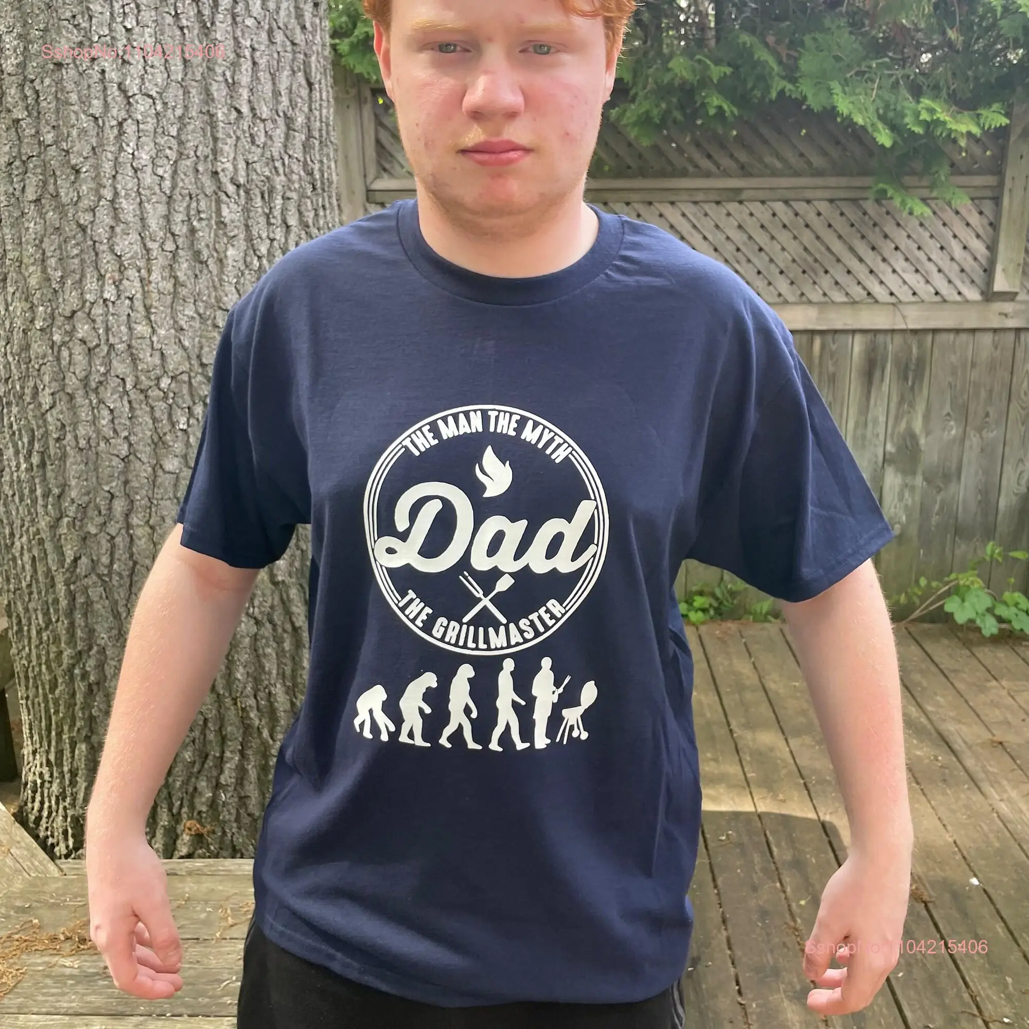 Dad T Shirt Funny for Father s Day Grillmaster The Man Myth from Kids Humorous long or short sleeves