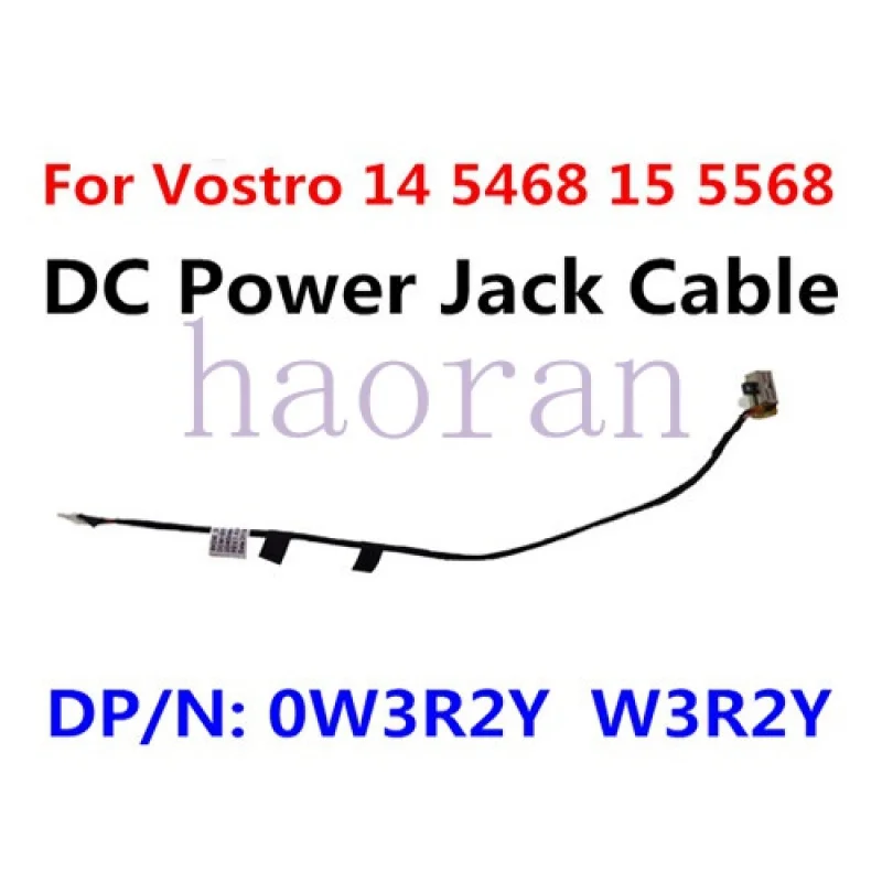 Laptop DC-IN Power Jack Cable For Dell Vostro 14 5468 15 5568 P75G W3R2Y 0W3R2Y